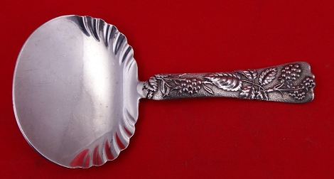 Bon Bon Spoon solid  w/ raspberry motif  5 1/8